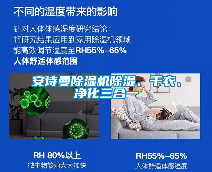 安詩曼除濕機除濕、干衣、凈化三合一
