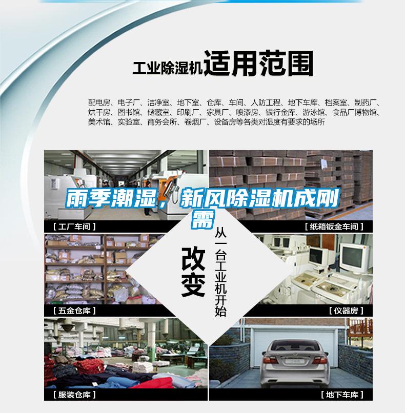 雨季潮濕，新風除濕機成剛需