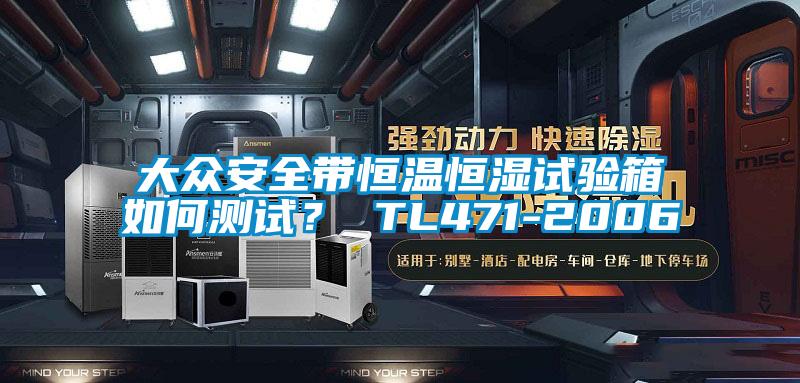 大眾安全帶恒溫恒濕試驗箱如何測試？ TL471-2006