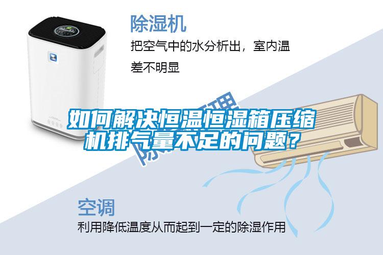 如何解決恒溫恒濕箱壓縮機排氣量不足的問題？