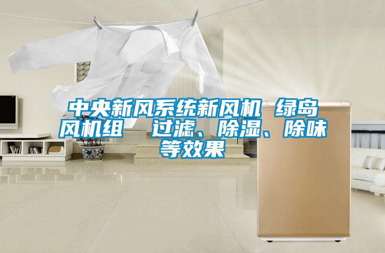 中央新風(fēng)系統(tǒng)新風(fēng)機(jī) 綠島風(fēng)機(jī)組  過(guò)濾、除濕、除味等效果
