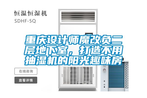 重慶設計師魔改負二層地下室，打造不用抽濕機的陽光趣味房