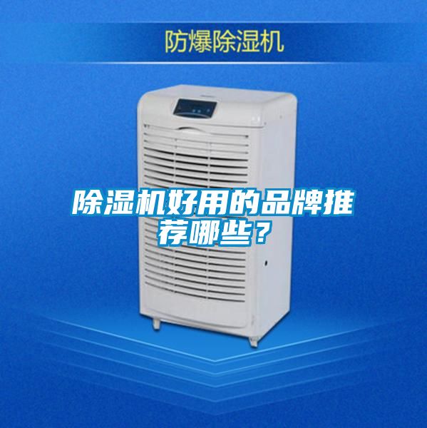 除濕機好用的品牌推薦哪些？